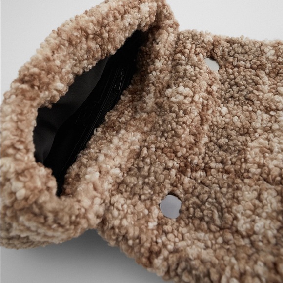 🤎 BNWT Zara faux fur crossbody bag - Picture 4 of 5